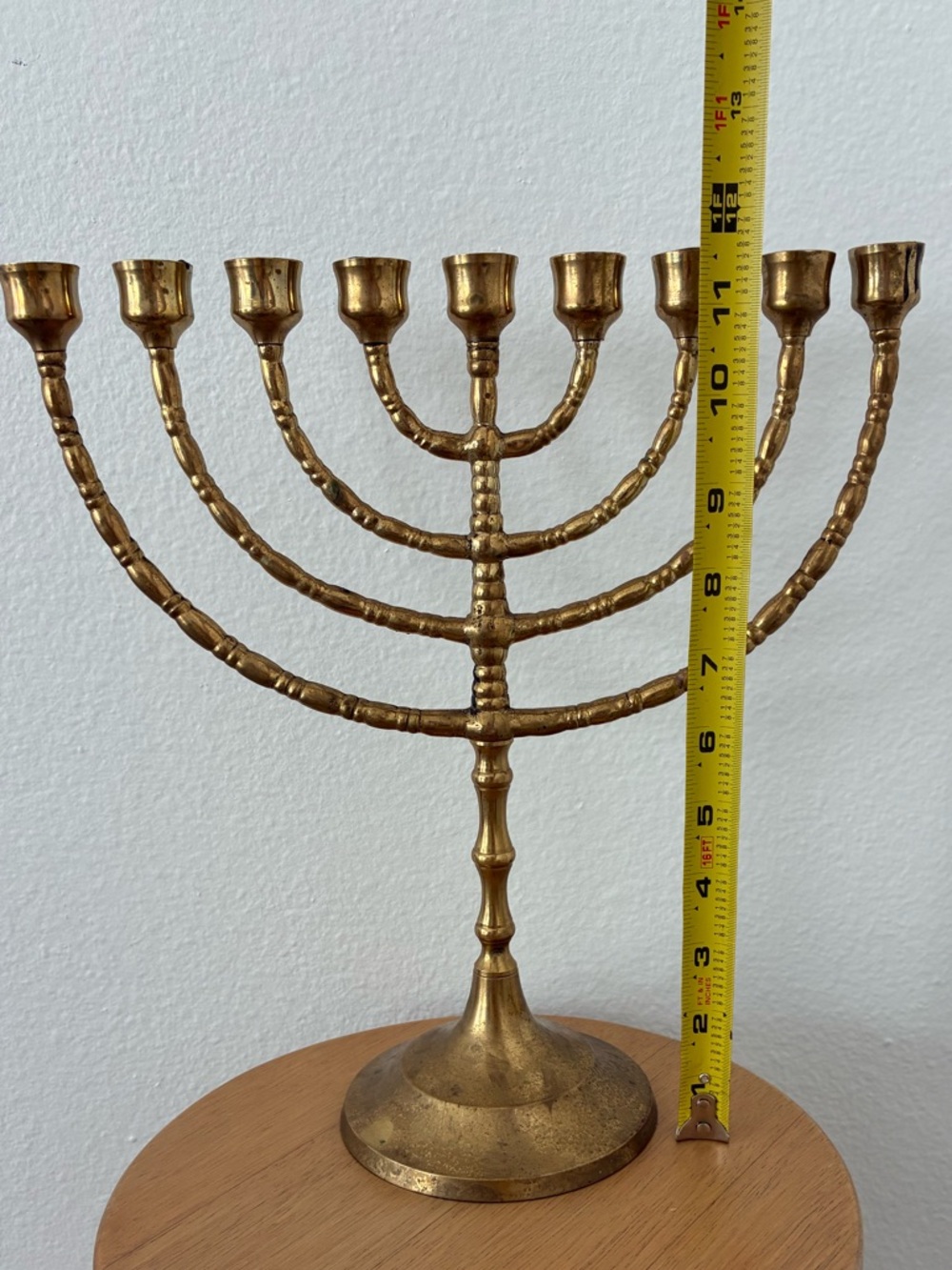 Vintage Solid Brass Menorah - Picture 6 of 8